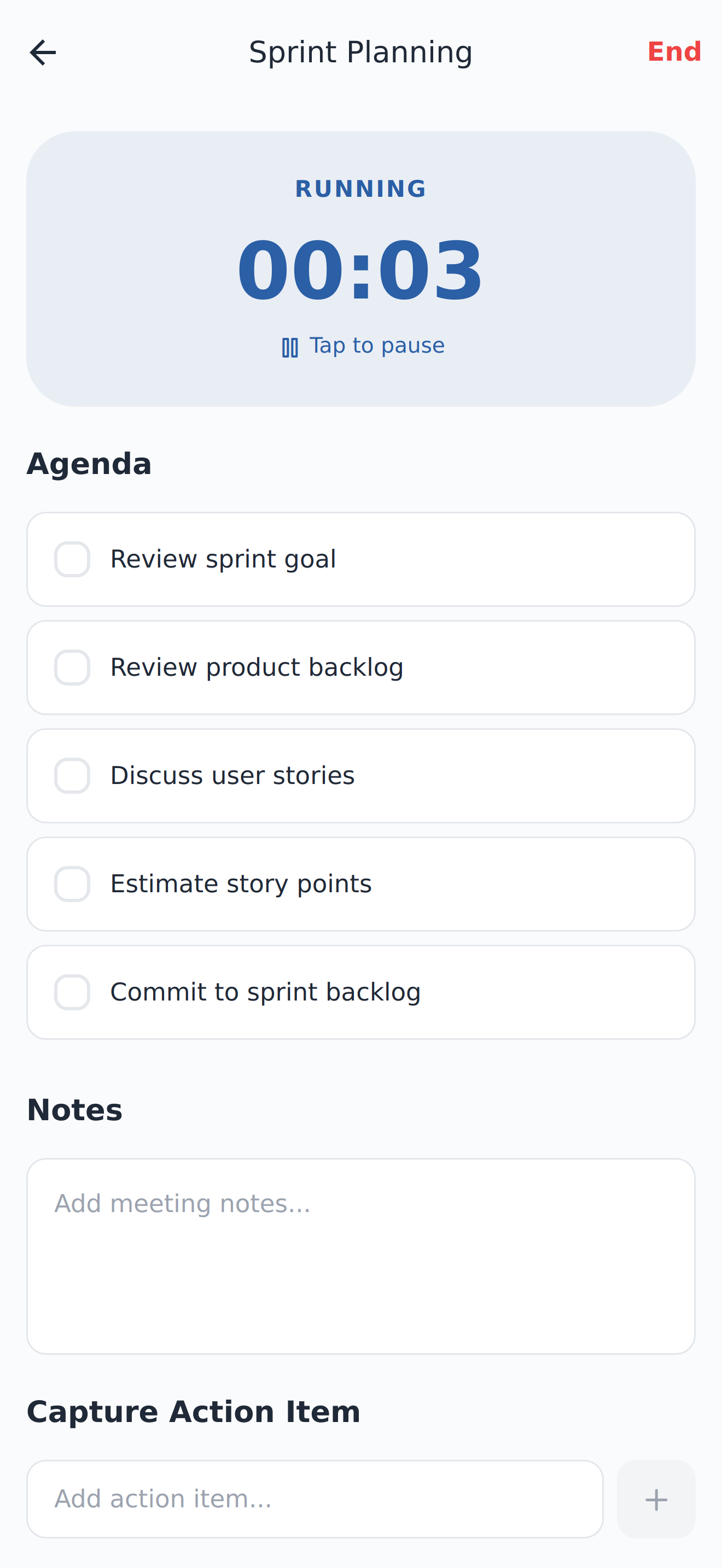 Live Sprint Planning Ceremony